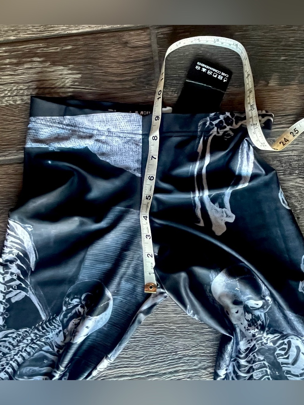 BlackMilk skeleton leggings M Bonus Iron Fist t-shirt M - Picture 5 of 13